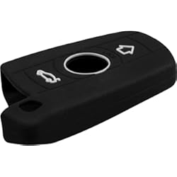 Funda Llave Bmw M Performance PhoneNatic Funda de Silicona para Mando de 3 Botones de BMW X1 E84, X3 E83 und X5 E70 en Negro Llave Plegable de 3-Key