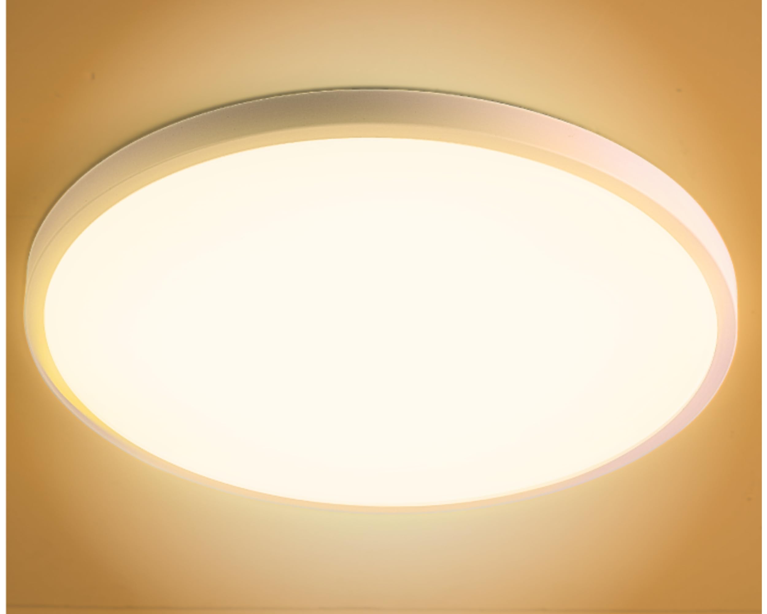 MASLED 3000K 24W LED Ceiling Lights | 2160lm, 23cm, Warm White, 150W Equivalent | Ideal for Bathroom, Kitchen, Bedroom, Living Room, Office, Garage