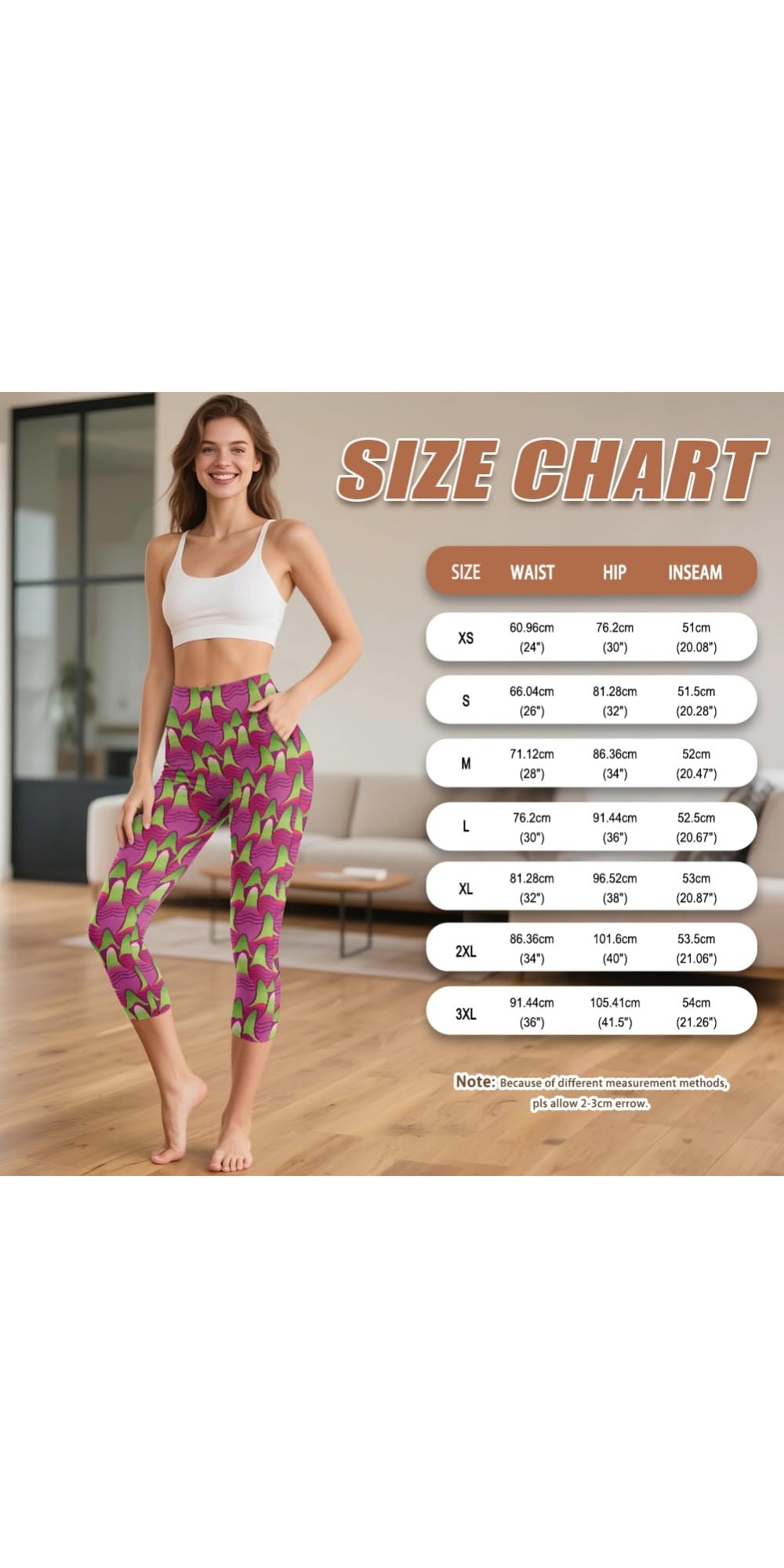 Amzbeauty Legging capri taille haute pour femme 3/4, legging de gym, pantalon de contrôle du ventre pour entraînement et yoga