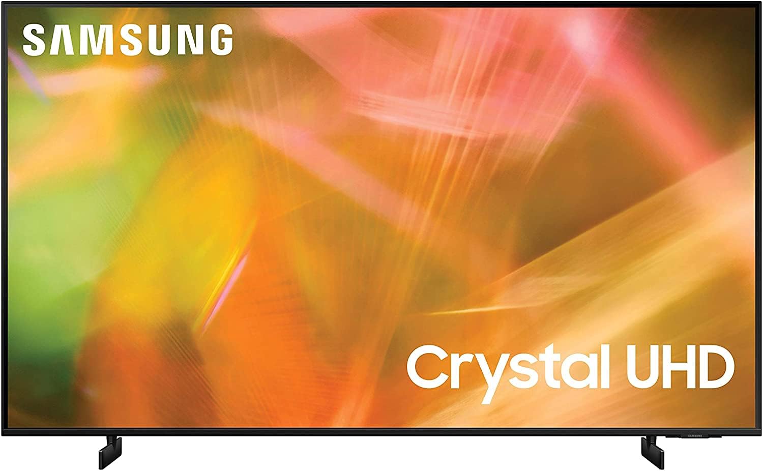 SAMSUNG 55-Inch Class Crystal 4K UHD AU8000 Series HDR, 3 HDMI Ports, Motion Xcelerator, Tap View, PC on TV, Q Symphony, Smart TV (2021) - International Version