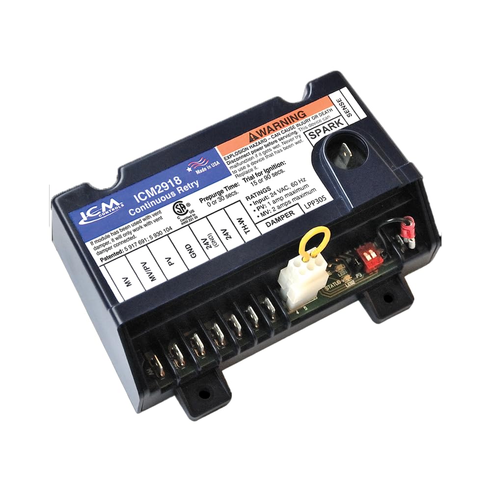 Commande d'allumage pilote intermittent ICM Controls ICM2918 avec sécurité renforcée - 2