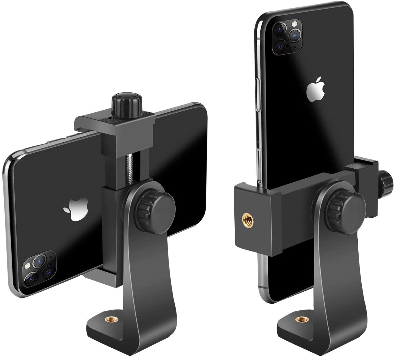 360° Mobile Tripod Holder Attachment - for Tripod & Selfie Stick (360-BLK)