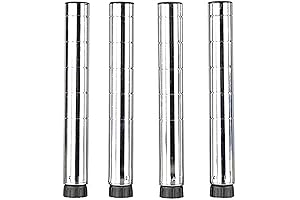Chrome Wire Shelving Posts | Pack of 4 Posts | NSF Commercial Heavy Duty