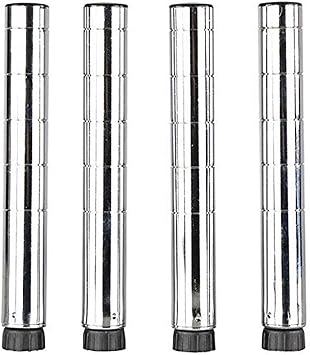 8H Chrome Wire Shelving Posts | Pack of 4 Posts | NSF Commercial Heavy Duty |