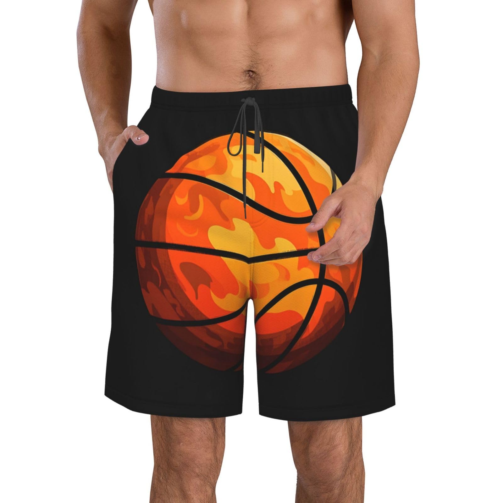 Mens Beach Shorts for Vacation Casual Sports Athletic Running Gym Shorts for Men Basketball