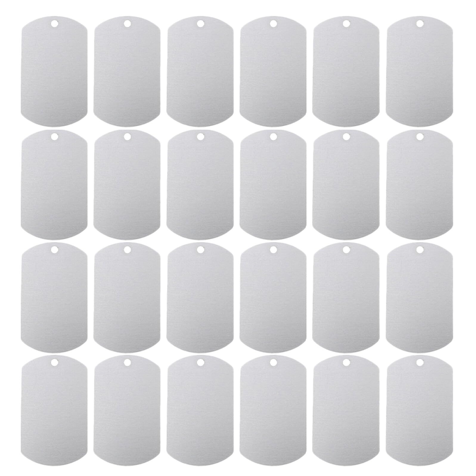 Pendentifs vierges pour chien au design poli miroir | Aluminium argenté durable