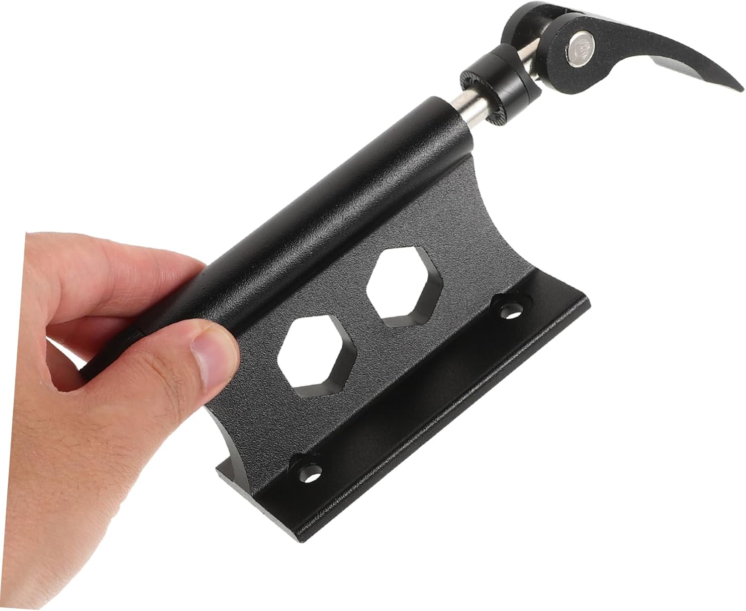 POPETPOP Quick Release Bike Fork Mount for Front Rack Vertical Mounted Bicycle Block Sturdy Metal Construction Adjustable Size Suitable for Mountain and Road Bikes