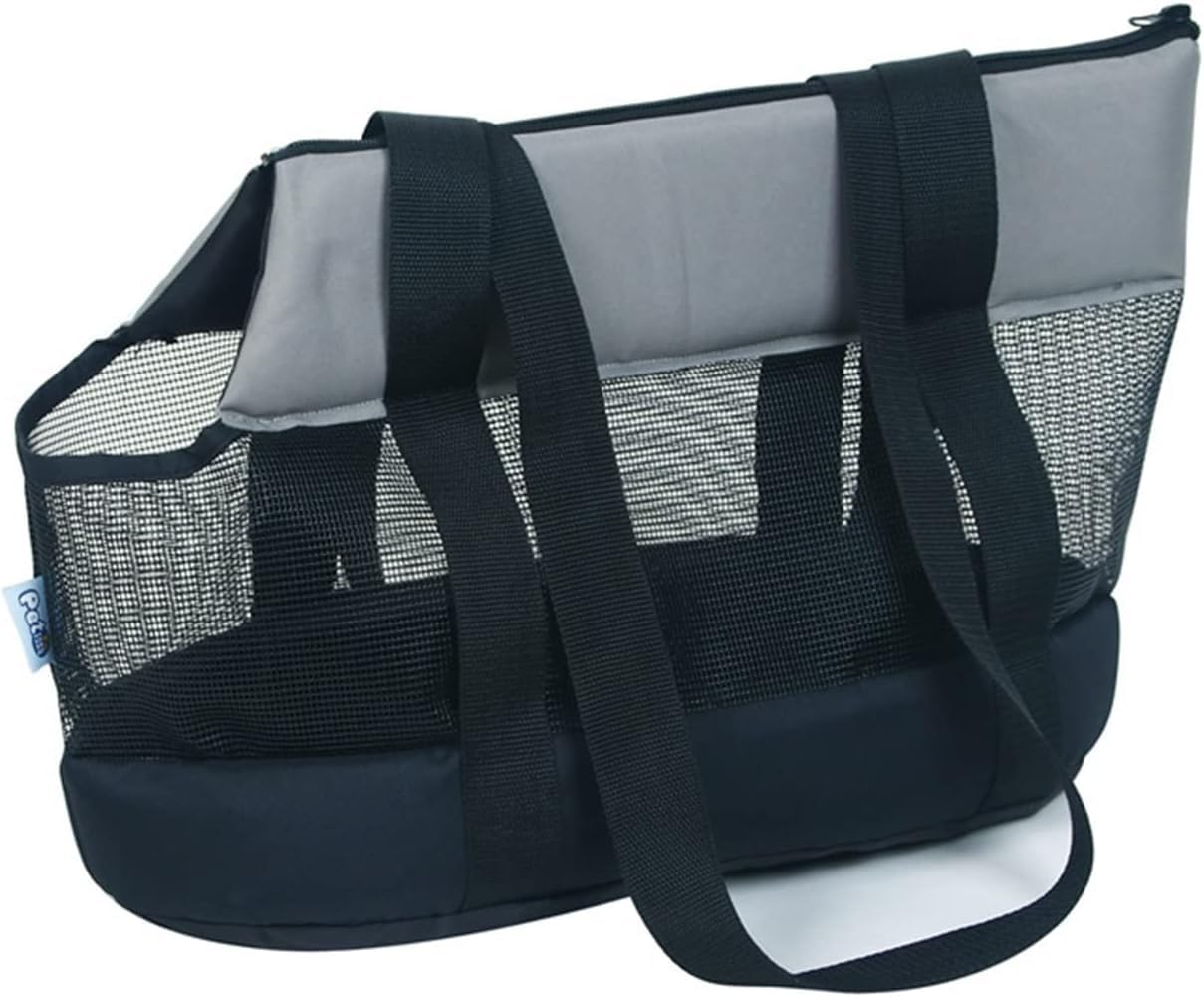 SANGOGO Zaino Cane Piccola Taglia Traspirante Trasportino Estivo Portatile Borsa a Tracolla Black S