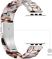 Vista 9 de Lightweight Resin Band For Apple Watch Series 11 10 SE 9 8 7 6 5 4 3 2 1 Ultra 3 2, Fashion Adjustable Replacement Strap for iWatch Bands 38mm 40mm