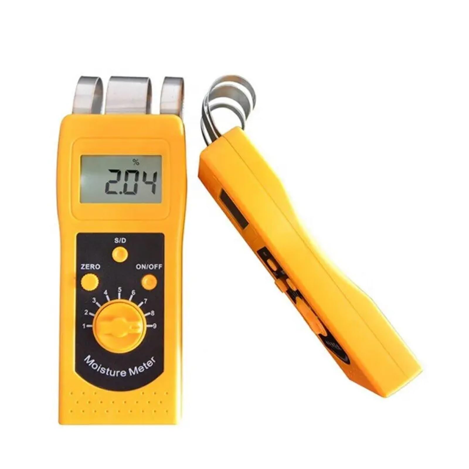 JVDDI Portable Handheld Textile Material Moisture Meter/Wood Moisture Meter Rate Of Water Content Measuring 0-2% 0-90%(DM200W)