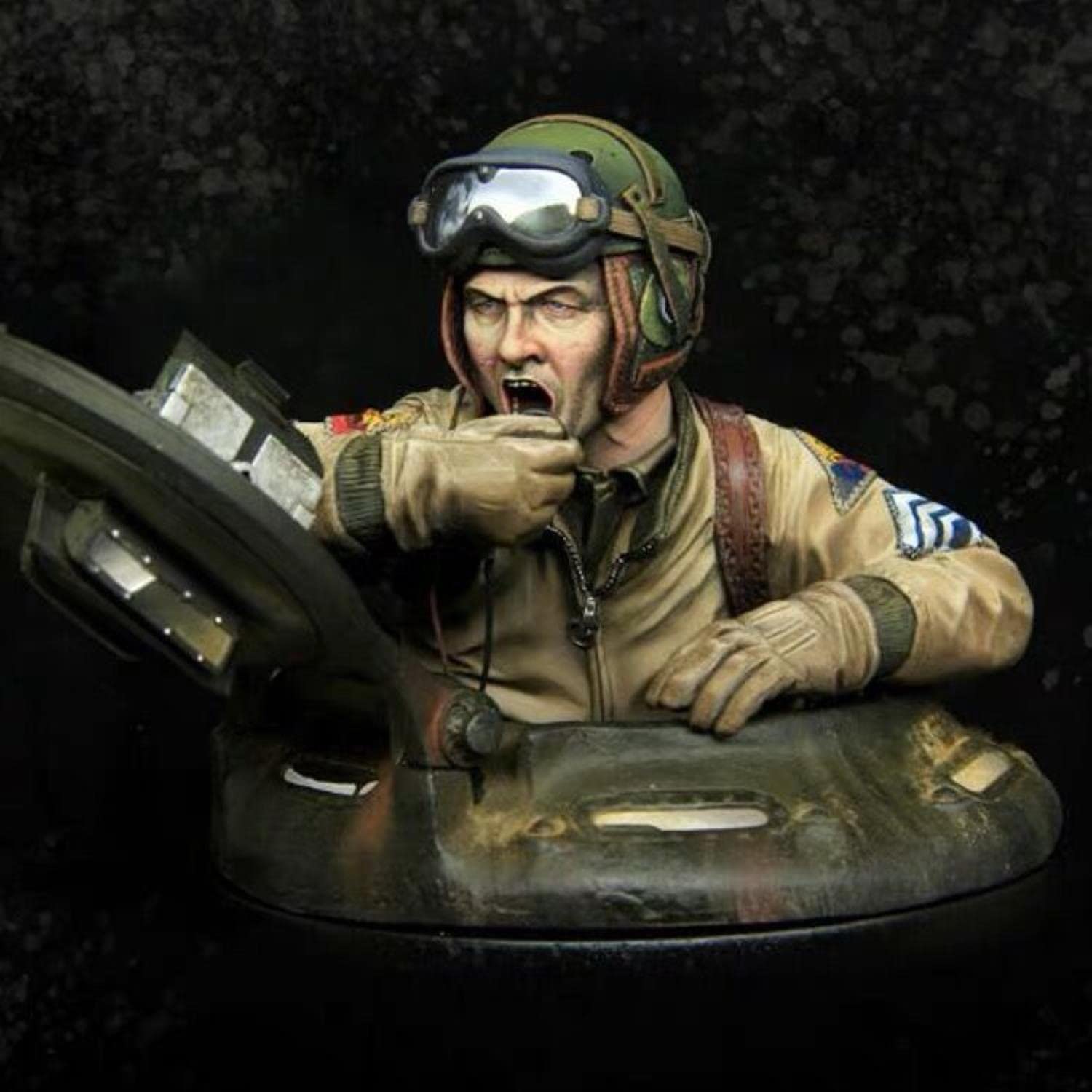 1/9 Resina Bust Model Kit US Sherman Commander Garage Model Kit smontato e Non Verniciato S161
