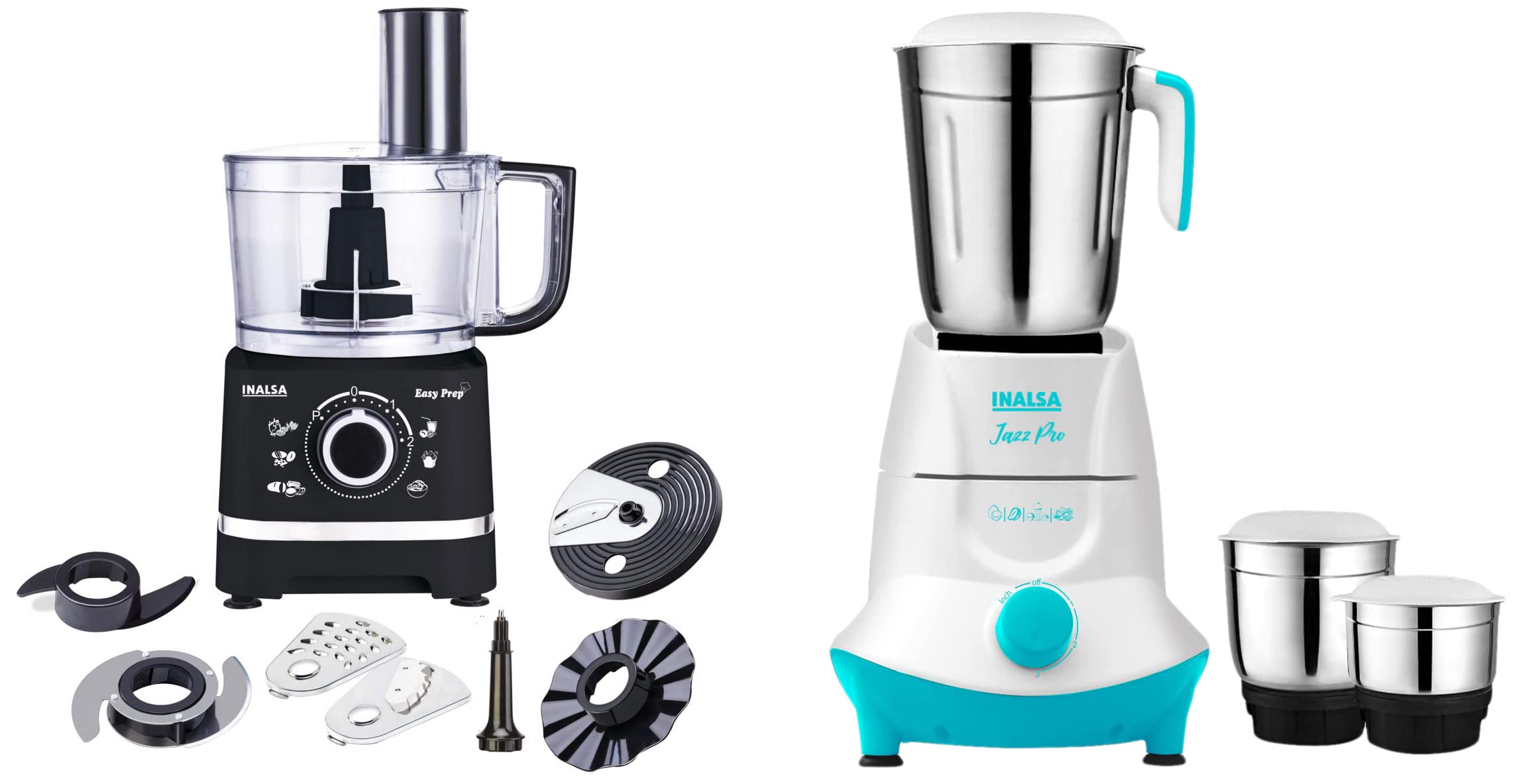Inalsa Food Processor Easy Prep 800 Watt With Processing Bowl