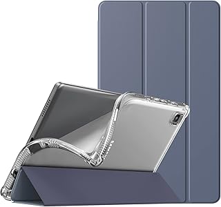 TiMOVO Case for Samsung Galaxy Tab A7 Lite 8.7 2021 (SM-T220/ T225/T227), Slim Soft TPU Translucent Frosted Back Protective Cover Shell Fit Galaxy Tab A7 Lite 8.7 inch Tablet 2021, Gray Purple