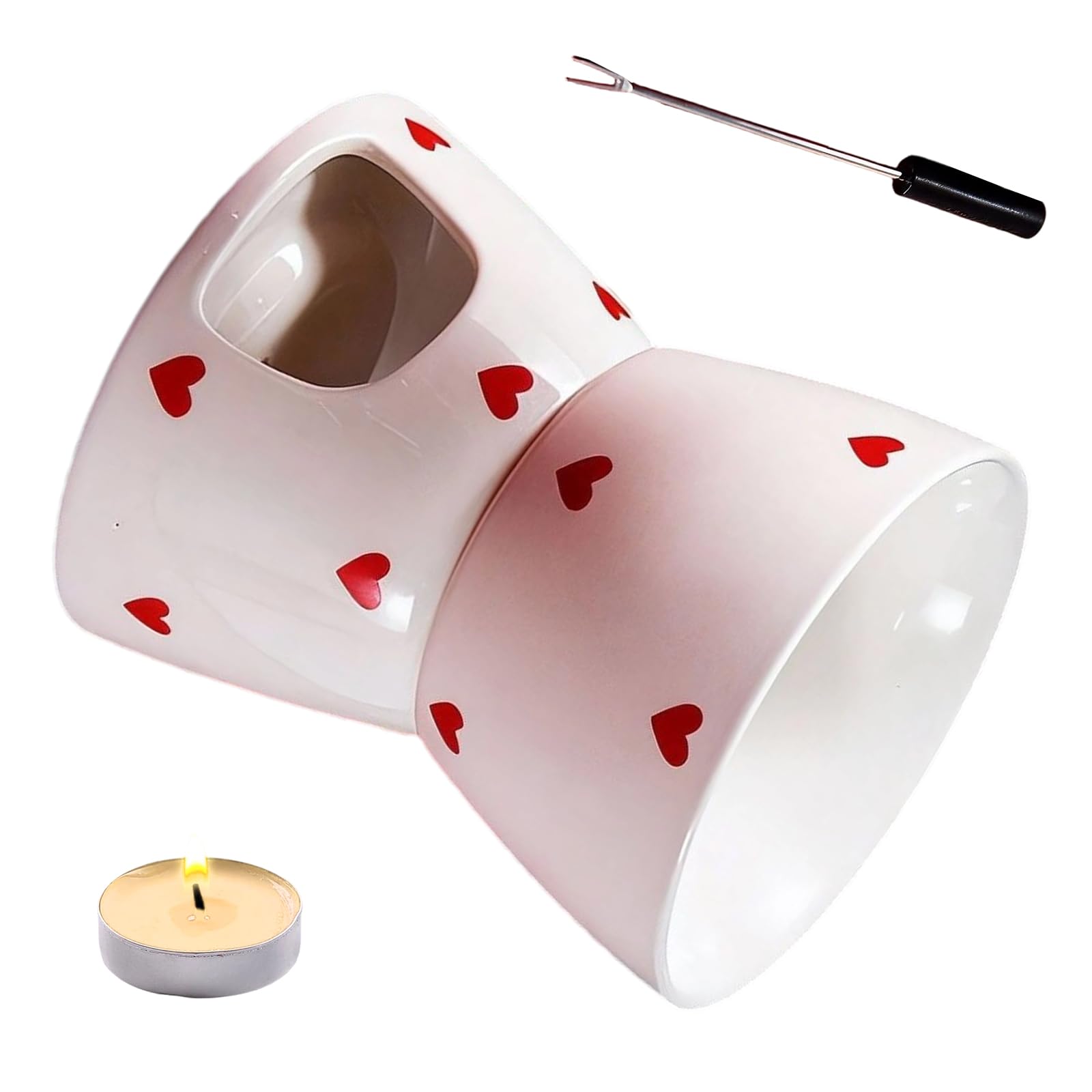 HDOYTXXM Professional Chocolate Melting Mug for Gatherings Uniform Distribution Ceramic Heating Cup
