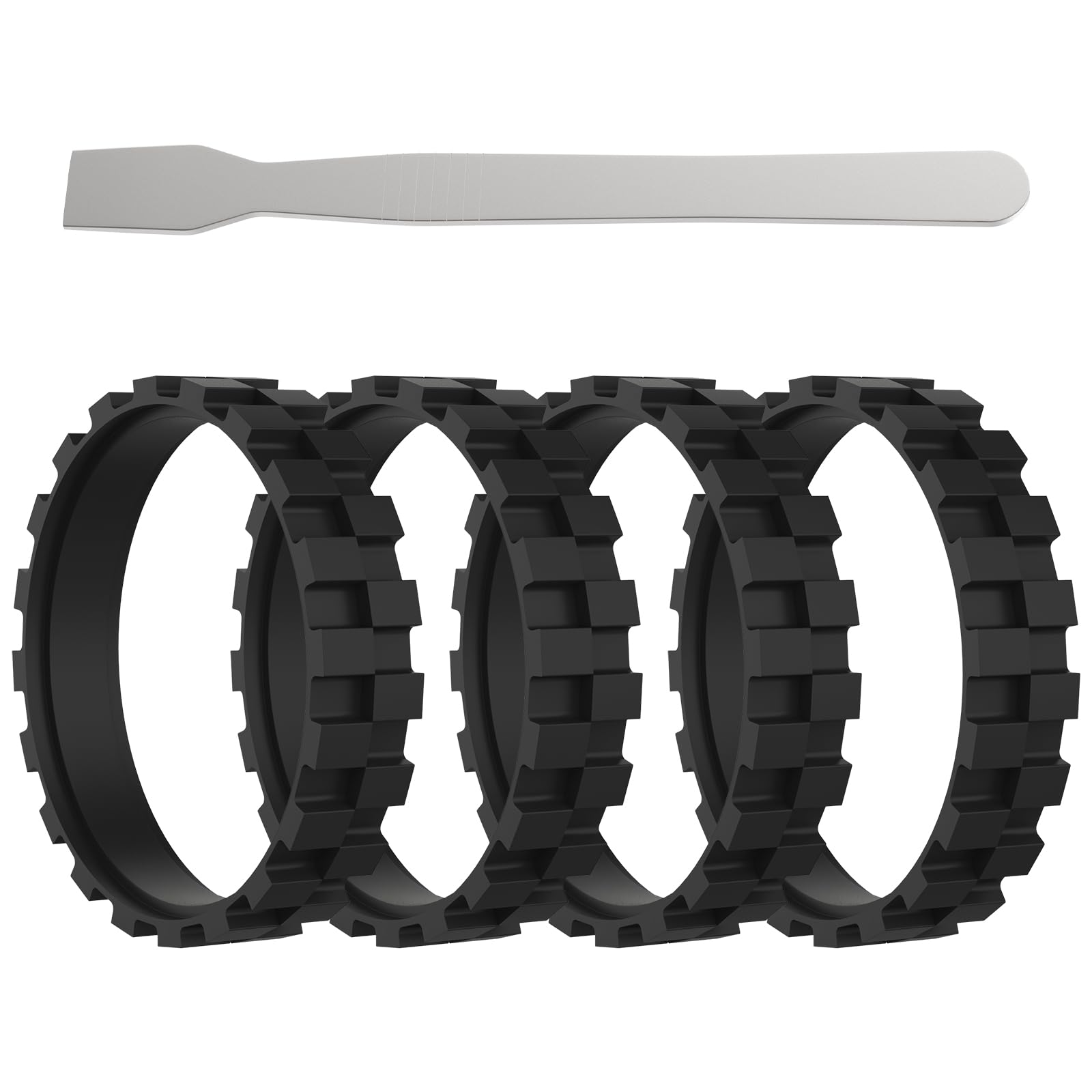 4 Pack Tires Replacement for ROOMBA Sweeping Robot Wheels