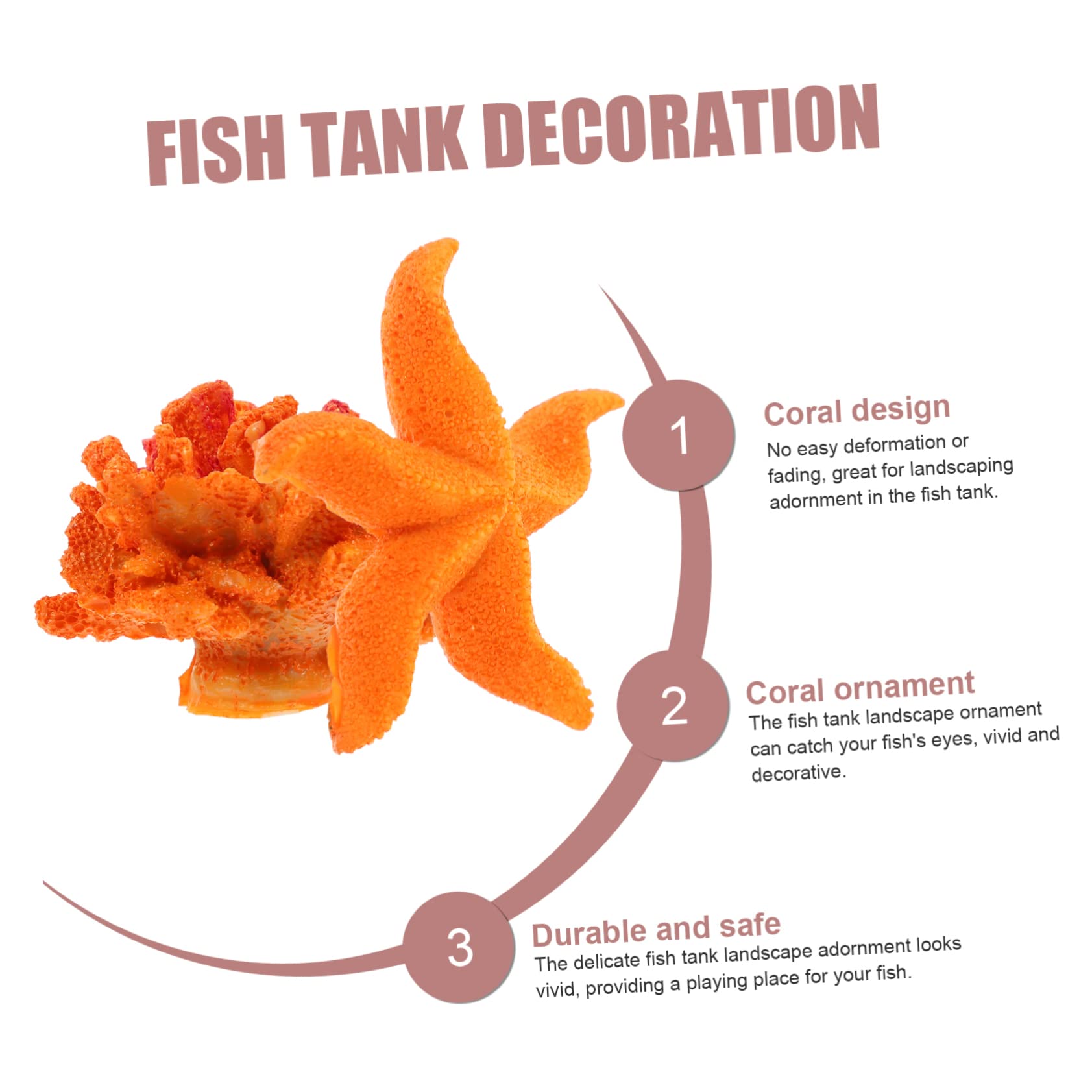 JOINPAYA 2Pcs Realistic Fish Tank Decoration Coral Branch Craft for Aquarium Landscaping Fish and Shrimp Shelter Durable Nature Inspired Aquarium Decor