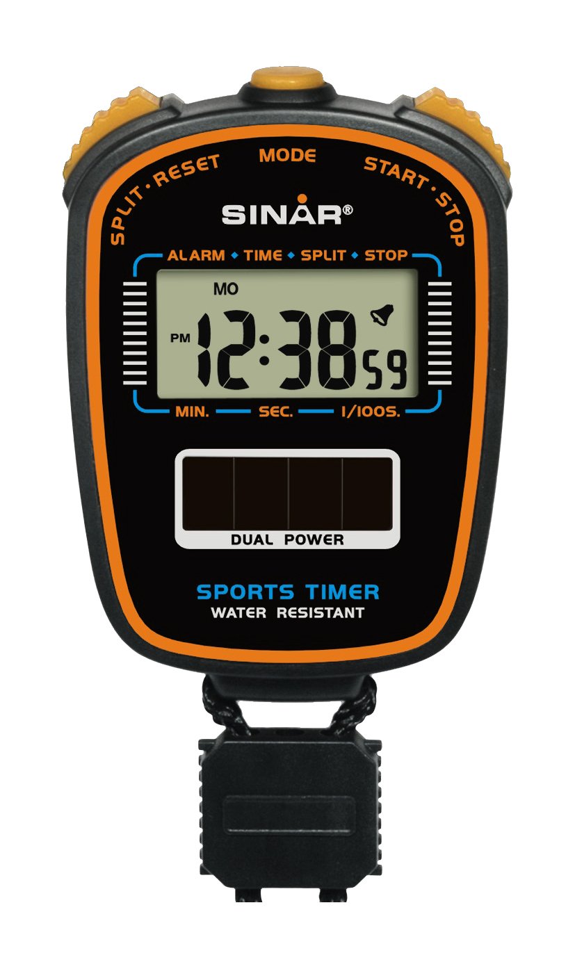Sinar Dual Power Stopwatch - Solar and Battery - ST-11