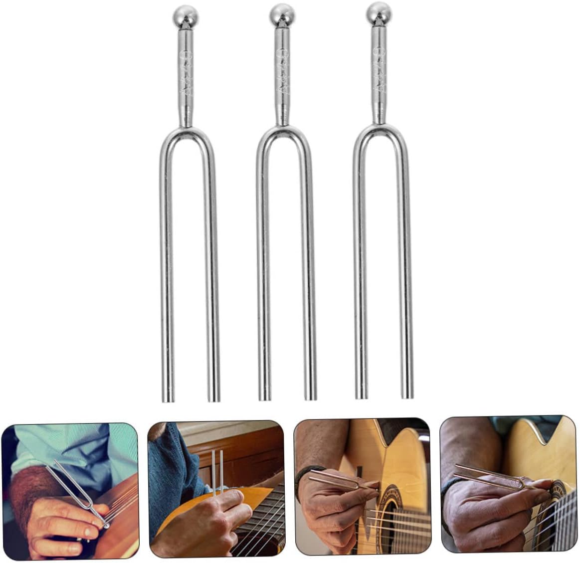 Guitar Tuning Forks a 440hz 3pcs Metal Music Instrument