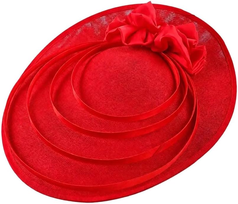 Women's Large Flower Hat Luxury Style for Church Wedding Cocktail Tea Party Balaclava