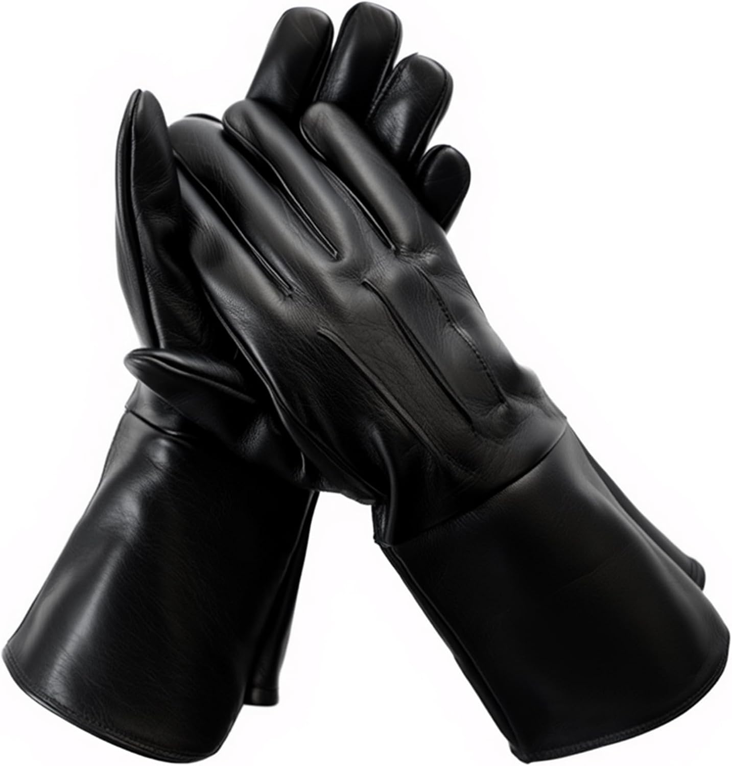 Leather Gauntlet Gloves Medieval Renaissance - SCA LARP Costume Gauntlets Men Women - Genuine Sheep Leather