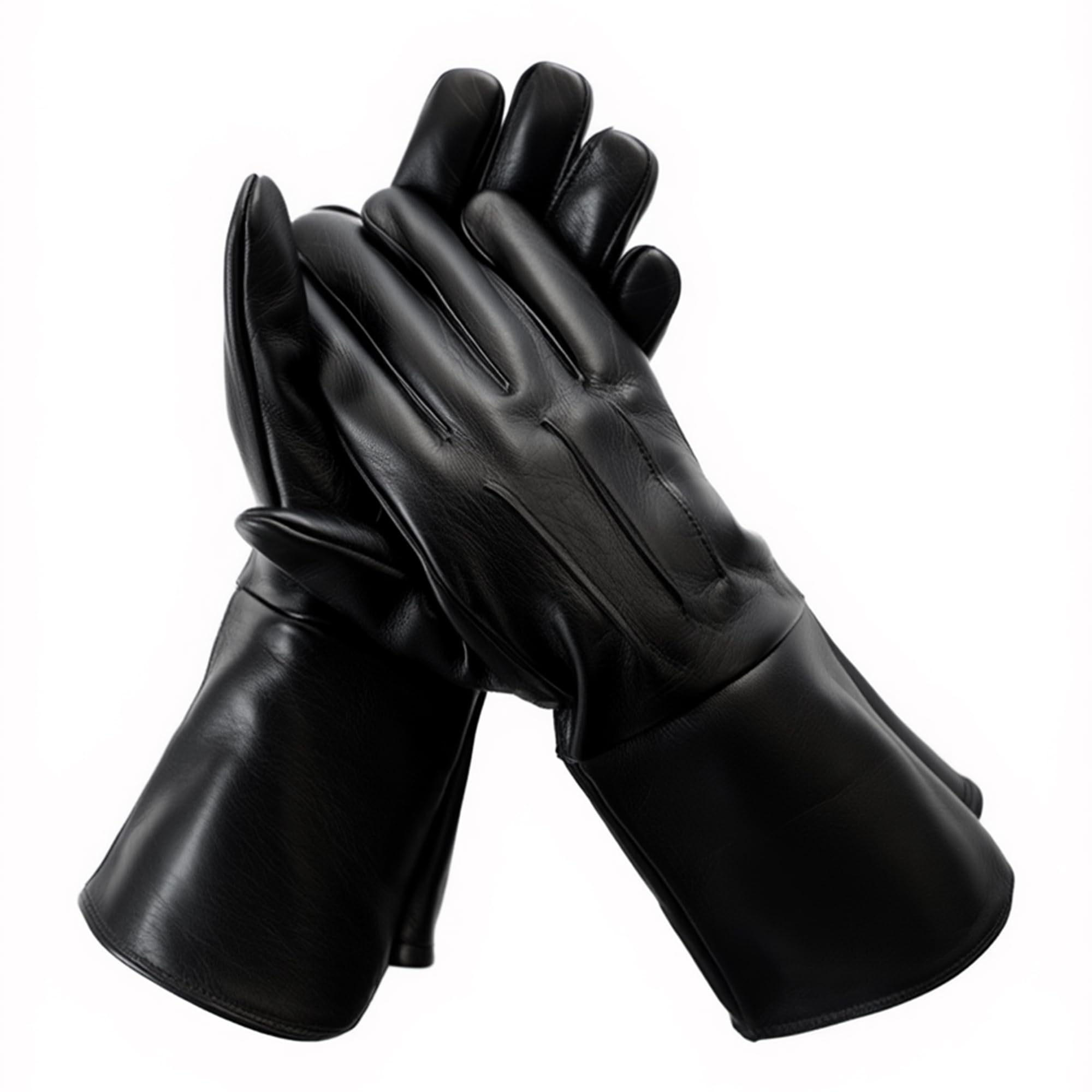 Gants en cuir de mouton véritable pour homme et femme - Style médiéval Renaissance
