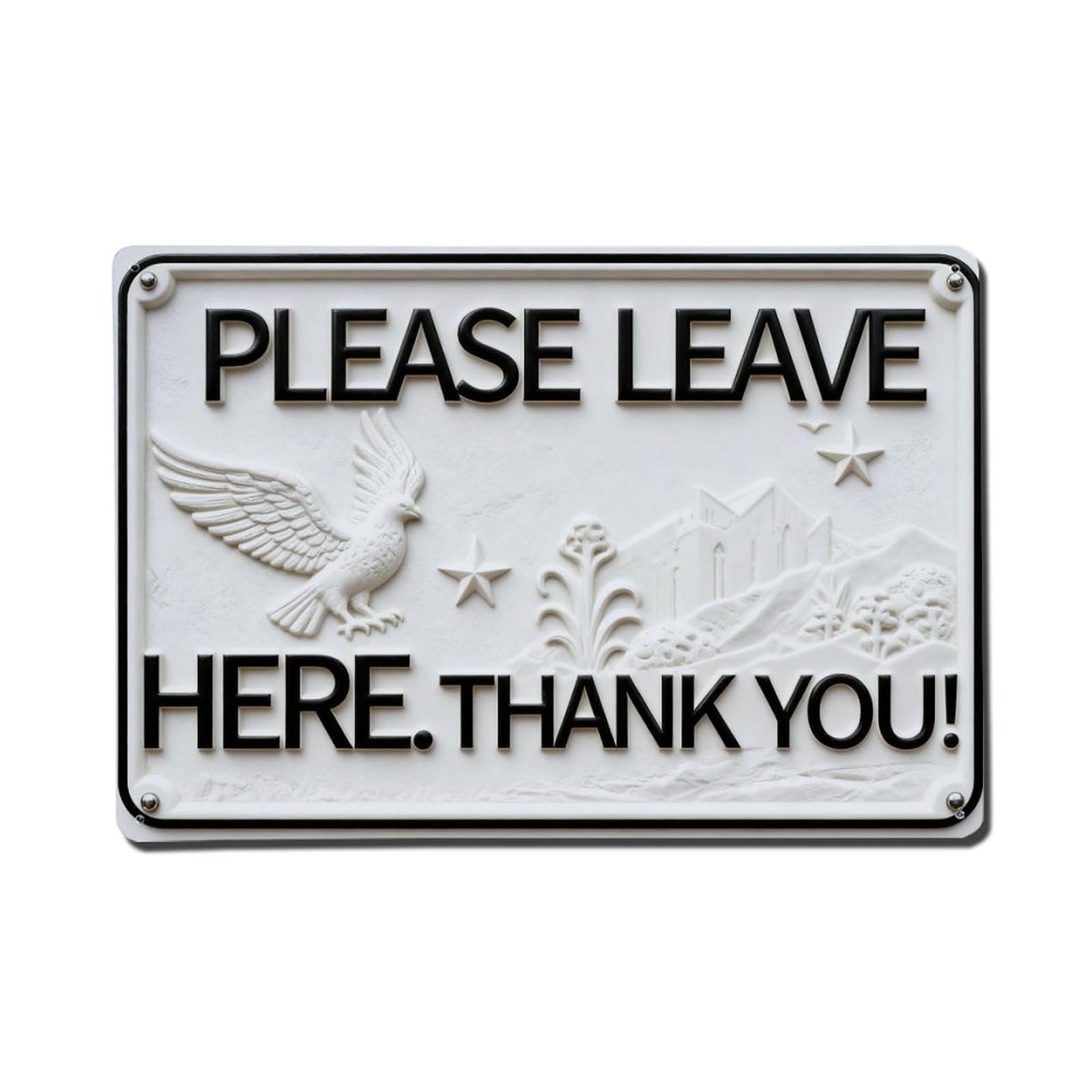 Iageret Vintage Please Leave Packages And Deliveries Here Thank You Metal Tin Sign Retro Wall Decor, Bar Garage Cafe Kitchen Home Wall Art Poster Decoration 8X12inches
