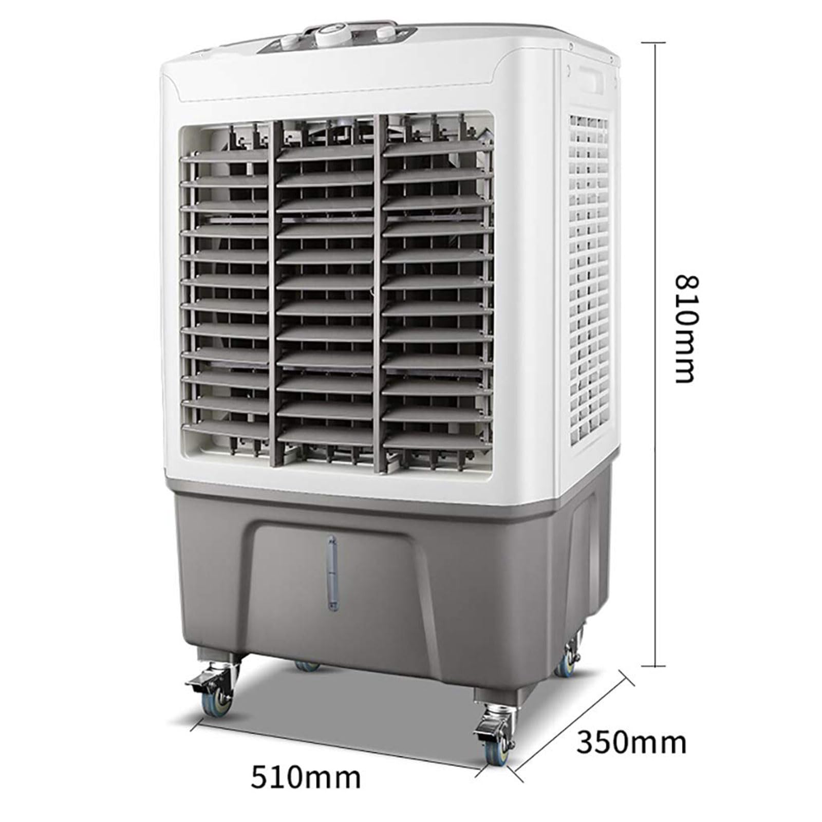 Refroidisseur d'air Évaporatif Professionnel À 3 Vitesses De Ventilation, Réservoir d'eau De 30 litres. Ventilateur De Climatisation Industriel Mobile Adapté À La Maison, Au Bureau