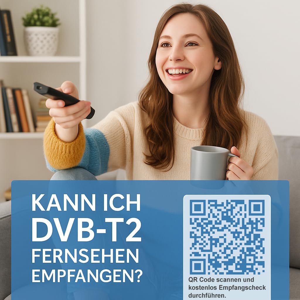 Telestar DVB-T2 Hybrid Receiver mit Antenne, HDMI Kabel und HD USB Mediaplayer