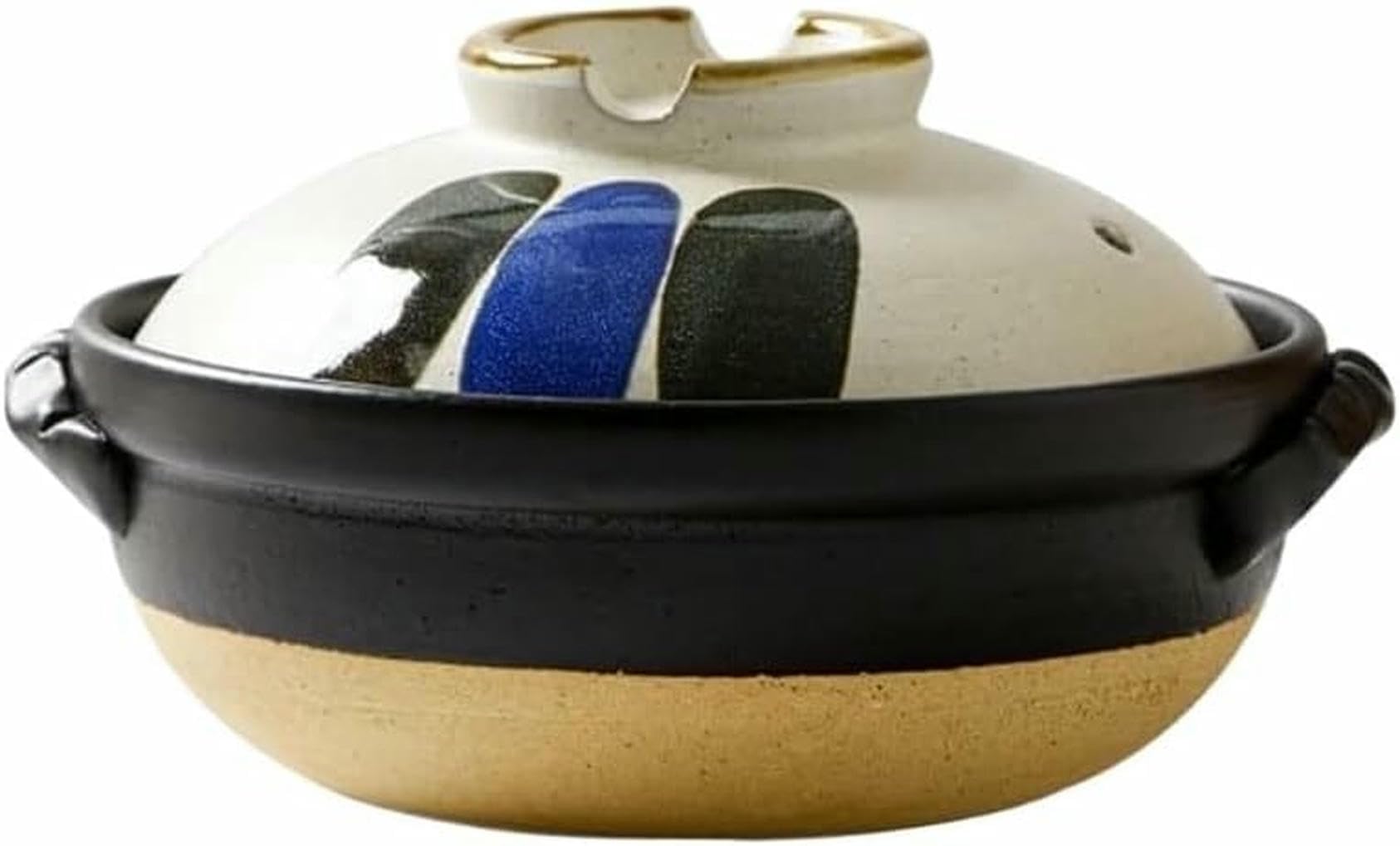 Ceramiczny garnek do gorącego garnka z pokrywką do gulaszu i zupy, naczynia żaroodporne na płytę kuchenną