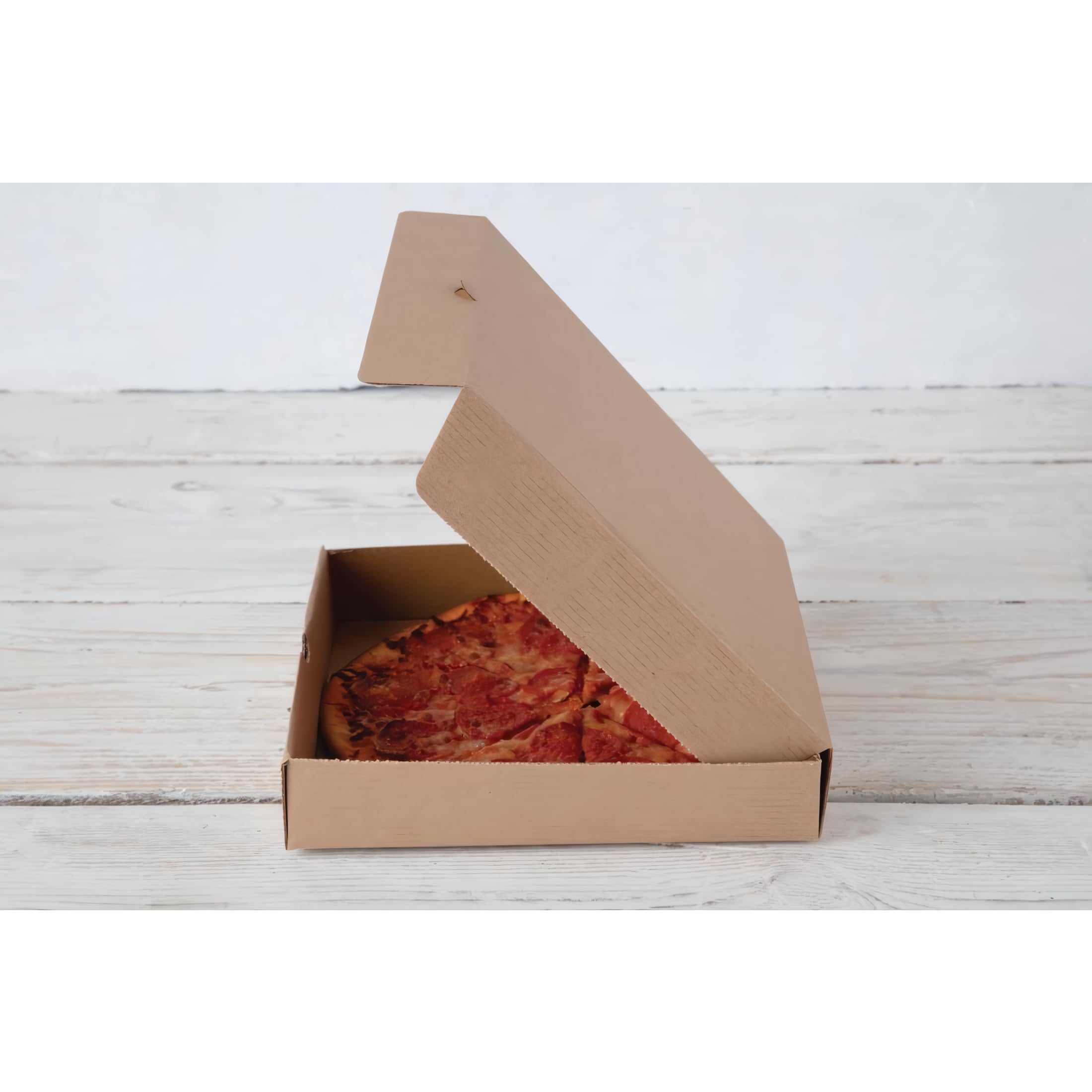 25 lot Boîte à Pizza en Carton, Rectangulaire, 30x30x4 cm, Matériau Recyclable, Résistance à la Chaleur, Conservation Alimentaire, Pizza carton ecolgique. (25)