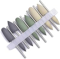 Vista 2 de 12 PC pulidores de silicona base de resina oculta dentadura kits de pulido 0.093 in brocas (HP0412)