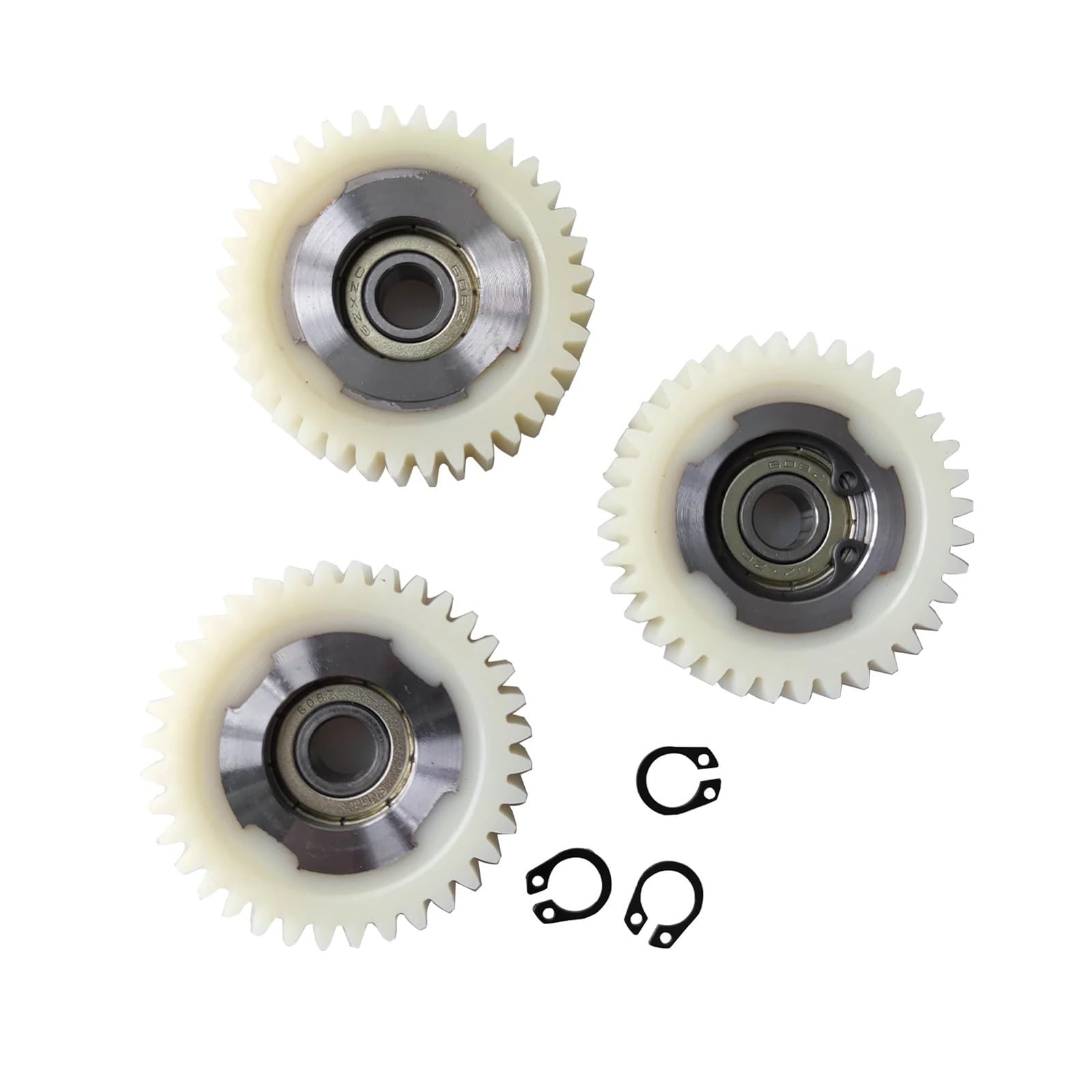 UMXUDAO 36 Teeth Nylon Geared 3PCS with Circlip Ring for Ba-fang Fat HUB Motor RM G060.750, G062.1000 and RM G020 SWX02