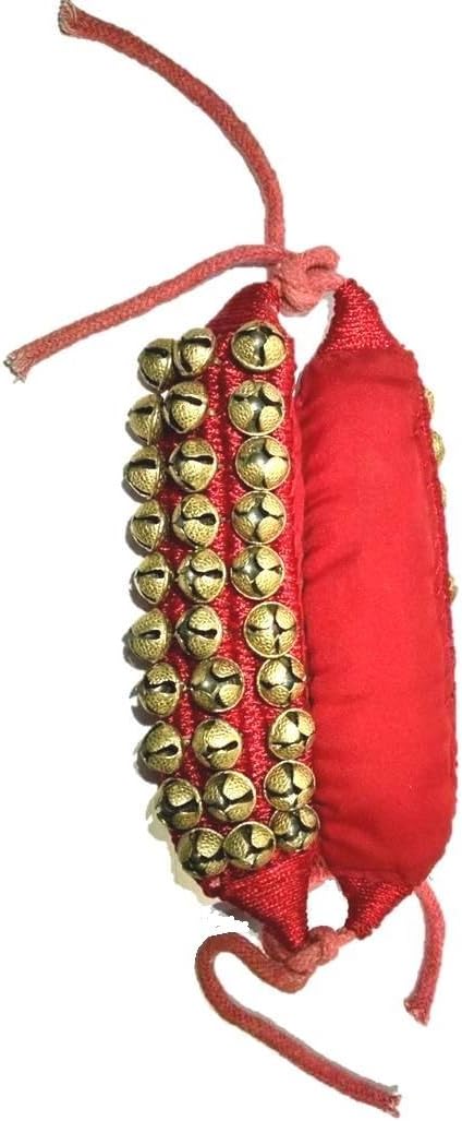 Ghungroo India 3 Line Red Cloth Pad Ghungroo