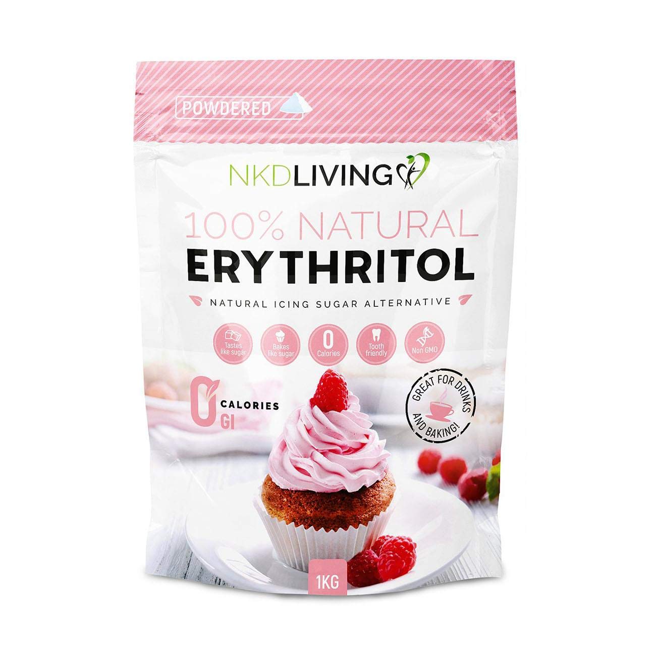 NKD LivingNatural Powdered Erythritol 35.02