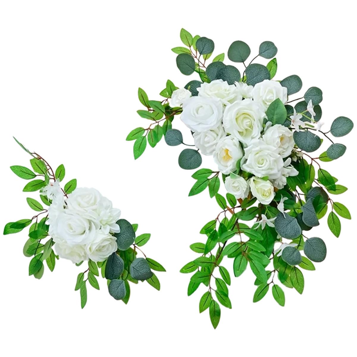 Garneck Künstliche Blumen Girlande aus Seidenstoff mit Lebensechtem Aussehen und Langanhaltender Qualität für Hochzeitsbogen und Garten Dekoration
