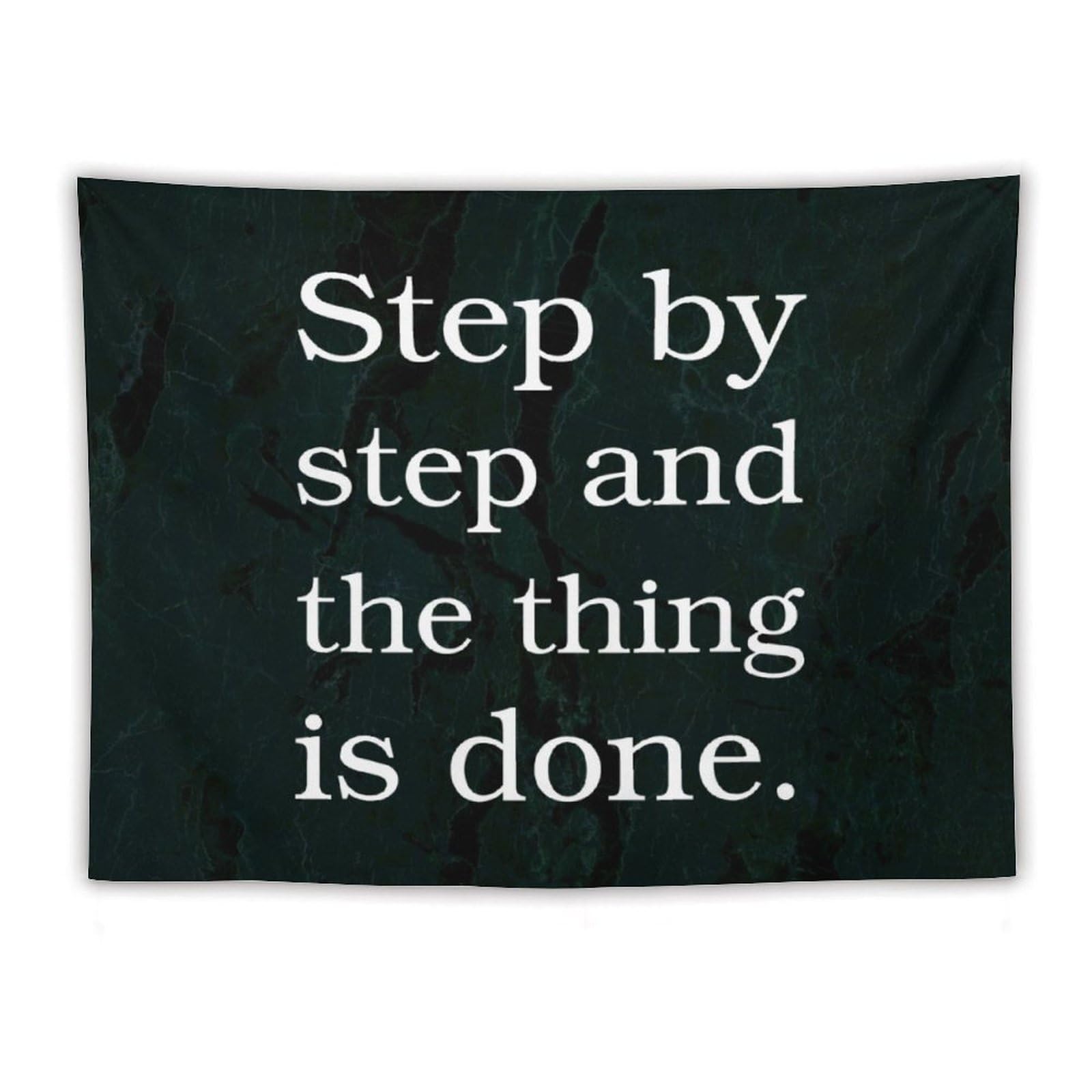 Tapiz de pared con frase motivacional para decoración de dormitorio y salón (152 x 203 cm) 8