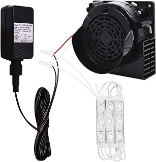 Replacement 1A Air Blower for Halloween Inflatables, 1.5A Adapter for Christmas Yard Blow Up Outdoor Holiday Easterm Yard Decor Decor Fan Blower, Adapter, 3 LEDs Bulbs Set