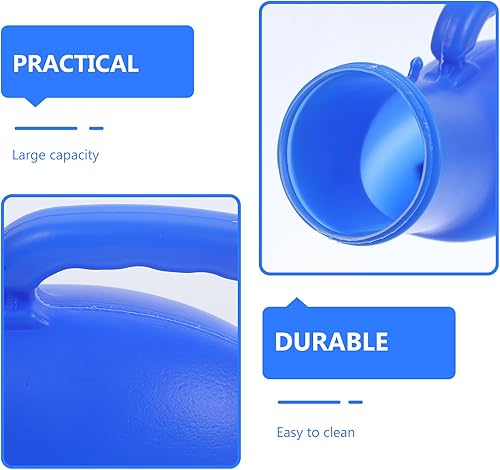 Miniatura 6 de EXCEART Botella de orina portátil con tapa, contenedor de orina de gran capacidad de 67 onzas para hombres ancianos, viajes, uso en automóvil,