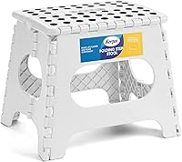 Vista 11 de Korpai Taburete plegable de 13 pulgadas para adultos y niños con capacidad para hasta 300 libras, taburetes plegables antideslizantes con mango