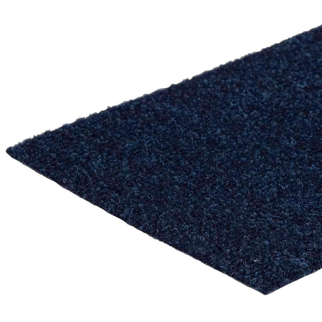 vidaXL Maty na schody samoprzylepne 15 szt. 76x20 cm Granatowe prostokątne