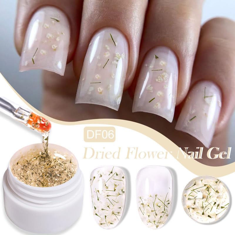 Set 4 esmaltes gel 5ml flores secas natural azul miniatura 4
