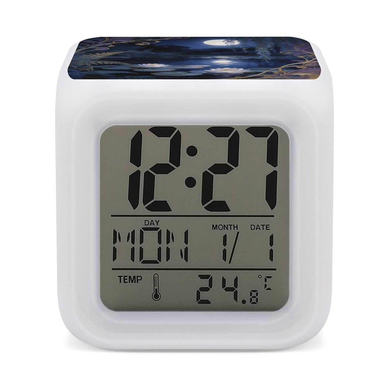 Reloj despertador digital Jardin D Ete para dormilones con luz de noche