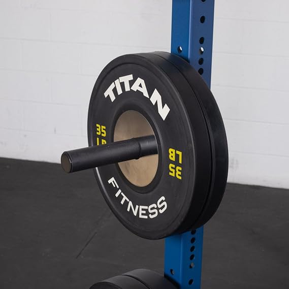 Titan Fitness X-3 Series Bolt-Down Power Rack, Rackable 1650 LB Cage, 1.25 and 2 Pull Up Bars, Standard J-Hooks, Weightlifting and Strength Training