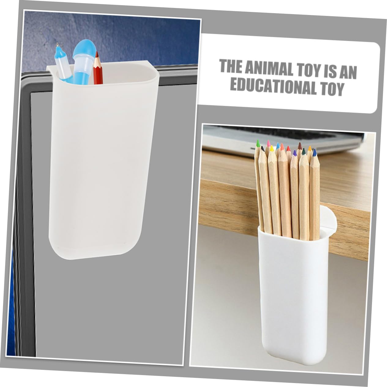 Operitacx 20 Stück Stifthalter Selbstklebender Bleistift Organizer Schreibtisch Stiftbehälter Tisch Organizer Selbstklebender Stiftehalter Schreibtischzubehör Selbstklebendes