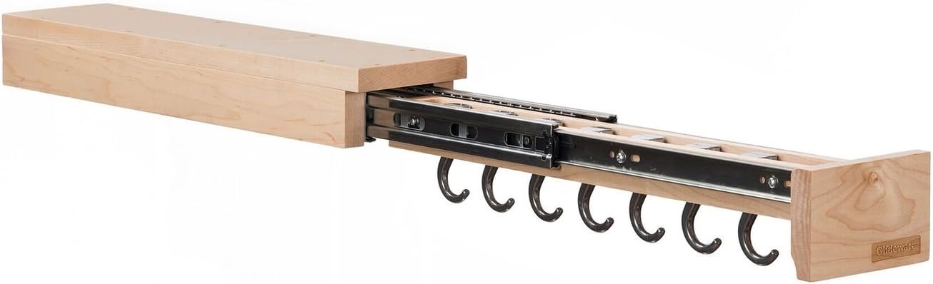 Glideware Pan 7 Hook Utility Organizer with Ball Bearing Slides