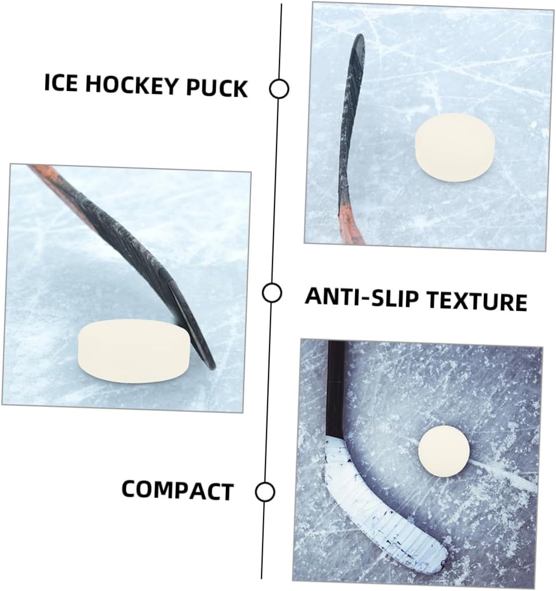 BESTonZON Indoor Hockey Puck Lightweight Ice for Skill Development Training for Beginners Pros Smooth Glide