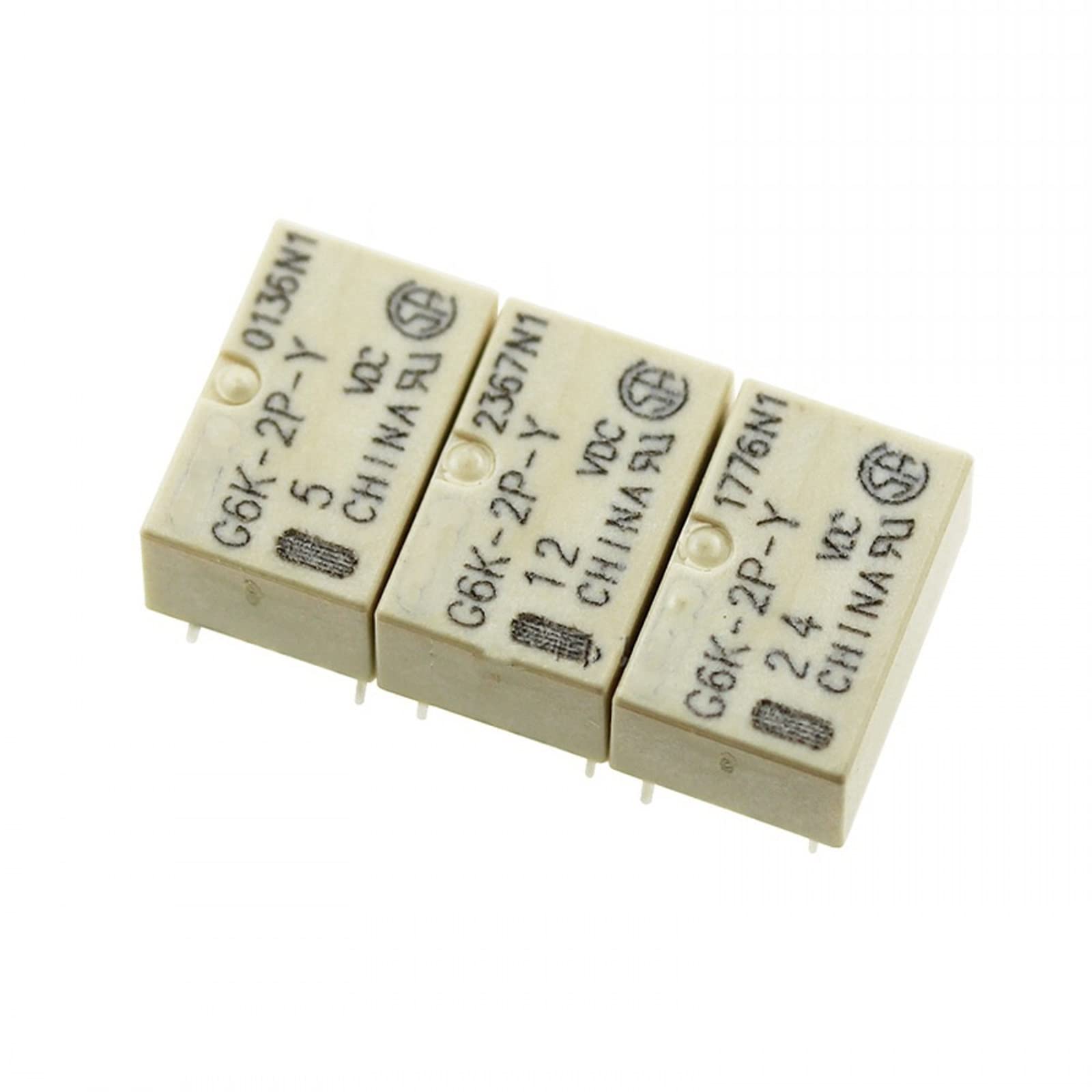 AQHYEBNSR 10PCS DIP G6K-2P-Y Signal Relay 8PIN for DC 5V 12V 24V 5VDC 12VDC 24VDC