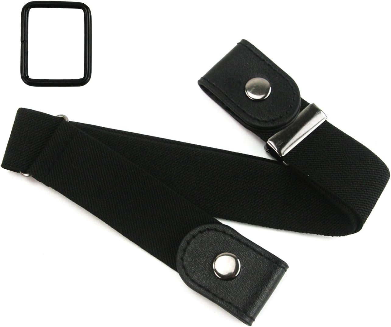 BOROLAAdjustable No Buckle Stretch Belt for Men and Women Comfortable Invisible Elastic Waist Belt for Jeans, Pants, and Skirts