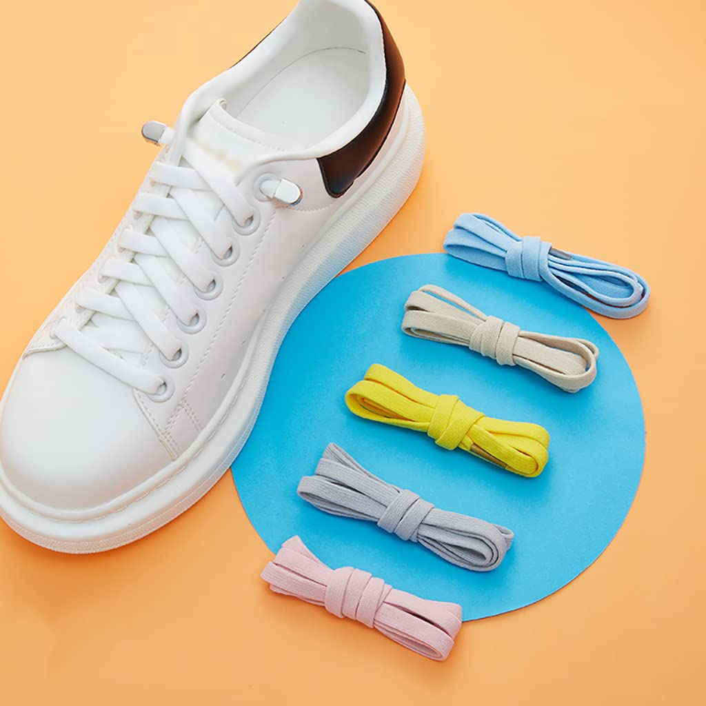lacci delle scarpe elasticizzati Lacci for scarpe, lacci elastici senza nodi, lacci larghi 8 mm for scarpe da ginnastica, lacci for scarpe senza nodi con blocco in metallo, lacci elastici comodi senza