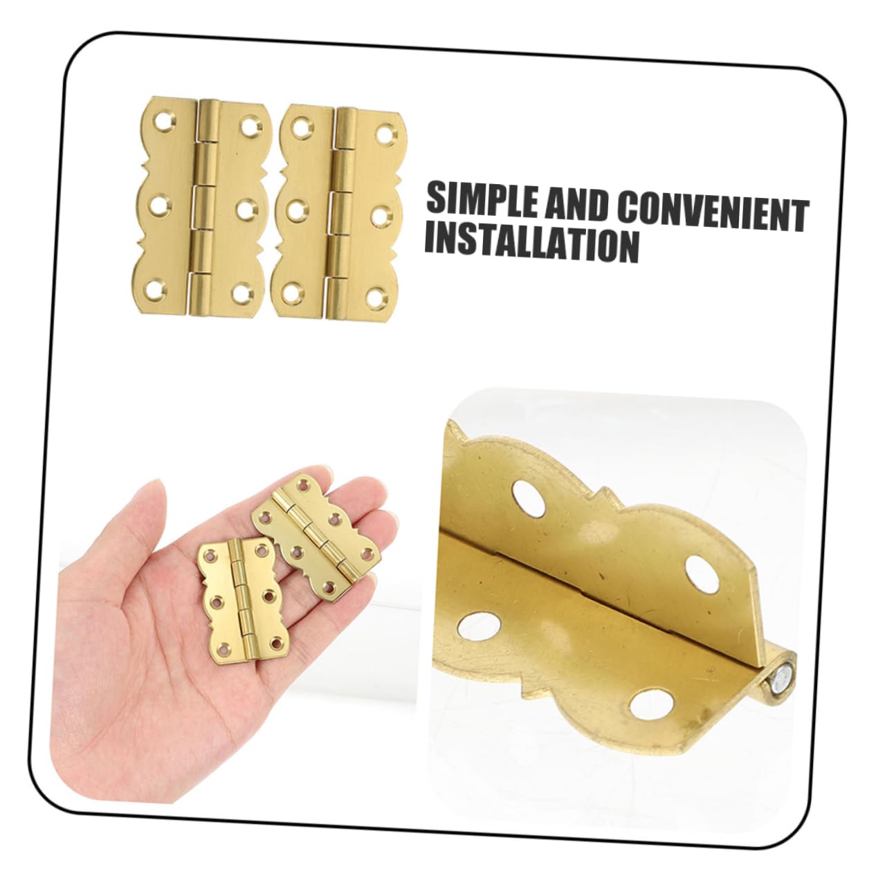 UKCOCO 20piezas Bisagras De Piano Bisagras Plegables Resistentes Para Cajas De Madera Instalación Sencilla